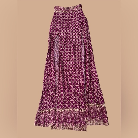Honey Punch Dresses & Skirts - Honey Punch Purple Patterned Maxi Boho Skirt, size S